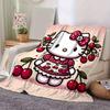 1pc. Hello Kitty Cherry Blossom Patterned Blanket - Perfect for Home, Office, Outdoor Use & Gift Ideasz0411207