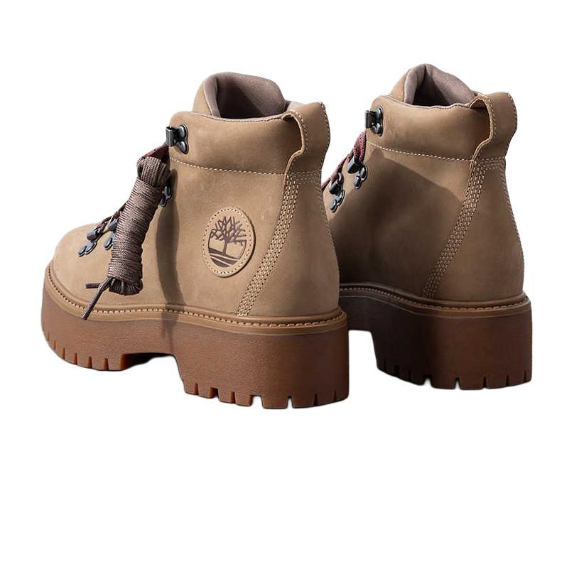 Timberland Women's Stone Street Mid Platform Boot Beige Synthetic Leather A27VJEN3