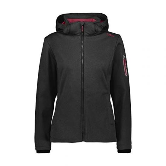 Veste Imperméable Femme à Capuche Ajustable & Col Montant