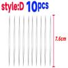 10/S Beading Needles Seed Beads Needles Big Eye Diy Beaded Collapsible Beading Pins Open Needles For Jewelry Making Tools