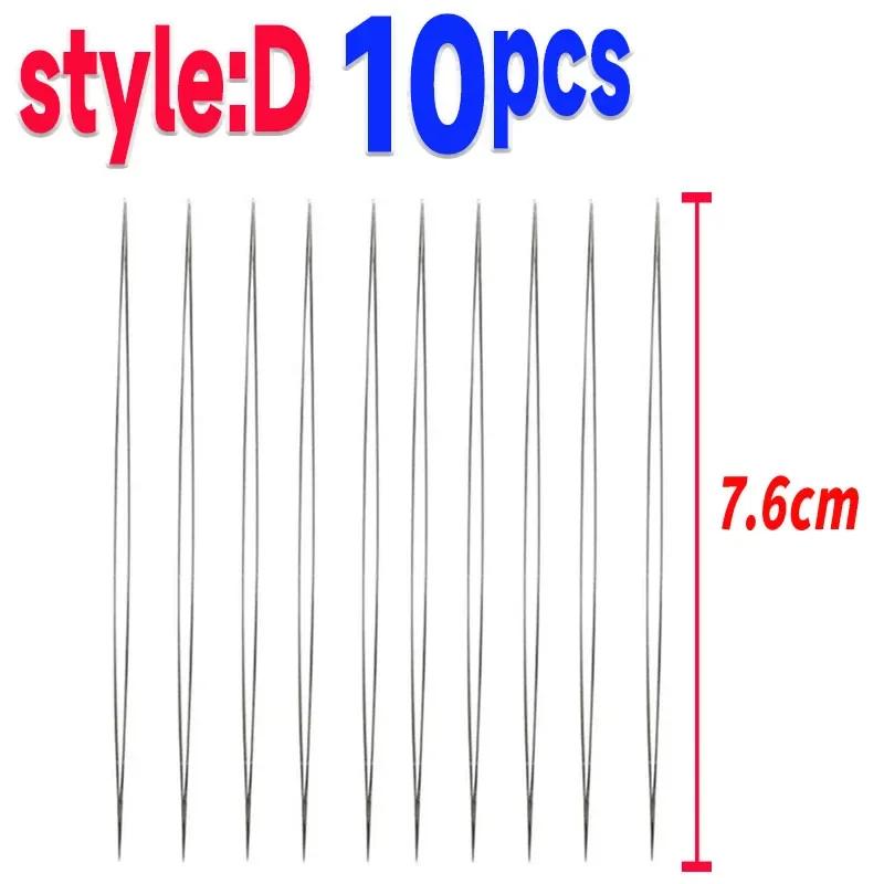 10/S Beading Needles Seed Beads Needles Big Eye Diy Beaded Collapsible Beading Pins Open Needles For Jewelry Making Tools