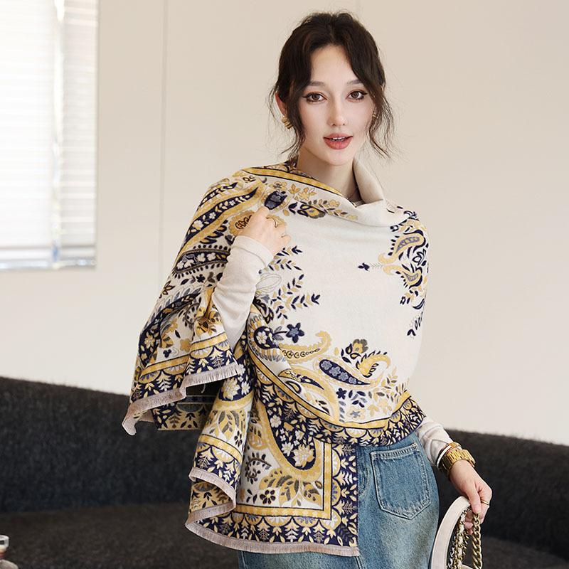 65 * 190 cm Toamnă Și Iarnă Nouă Culoare Solidă Versatil Simplu Imitație Casmir Eșarfă Duble Fețe Eșarfă Călduță Atmosferă Şal