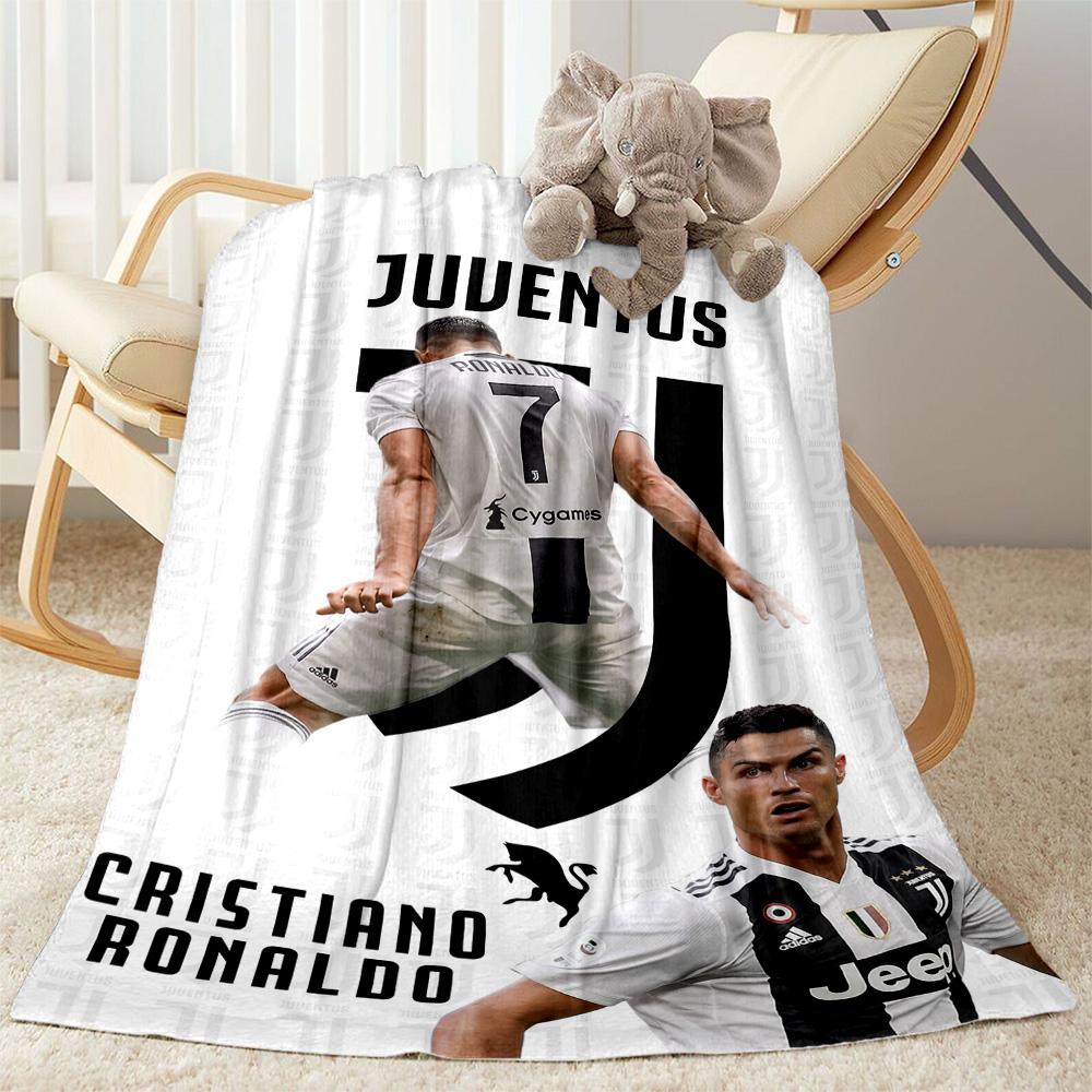 Ronaldo's Legacy Football Blanket Soft Warm Cozy Suitable for Bed Picnics Sofa for All Seasons Stylish Decor Suitable for Gifting Relatives and Friend