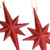 2 Pieces Christmas Glitter Star Pendants Hanging Ornaments Decor for Wedding