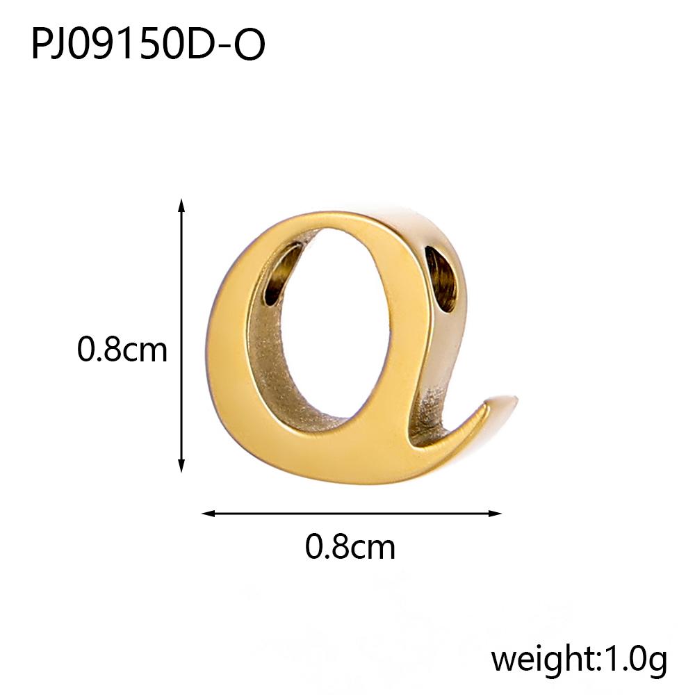 CARLIDANA Stainless Steel Gold PVD Plated DIY Lower Case 7mm Letter Alphabet Initial Charm Pendant Accessories Jewelry Fitting