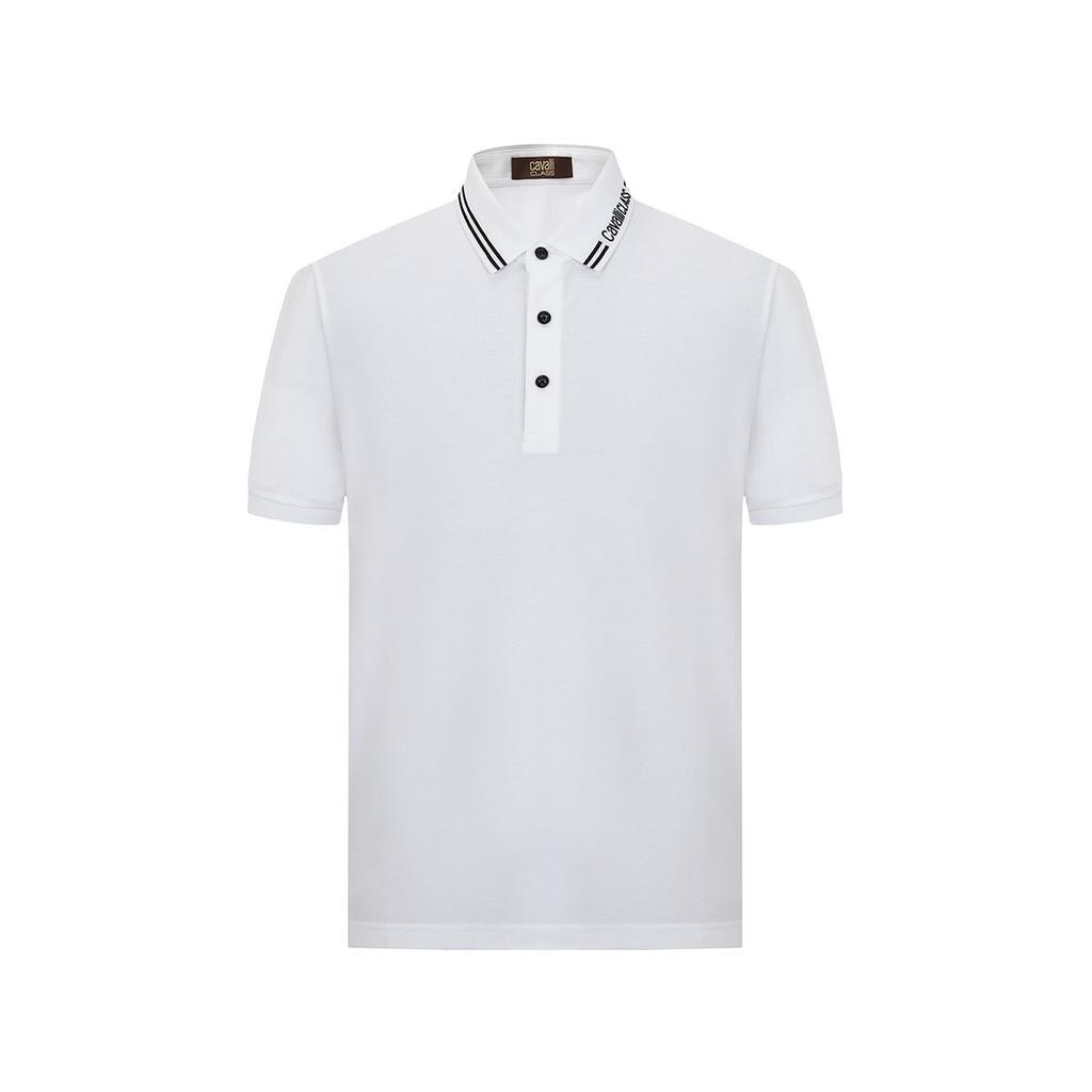Men's Contrasting Color Short-Sleeved Polo Shirt