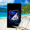Blue Shield Emblem Millo-narios Beach Towel - Soft, Absorbent Microfiber, Lightweight, Ideal for The Beach, Parties, Travel, Camping fan gifts