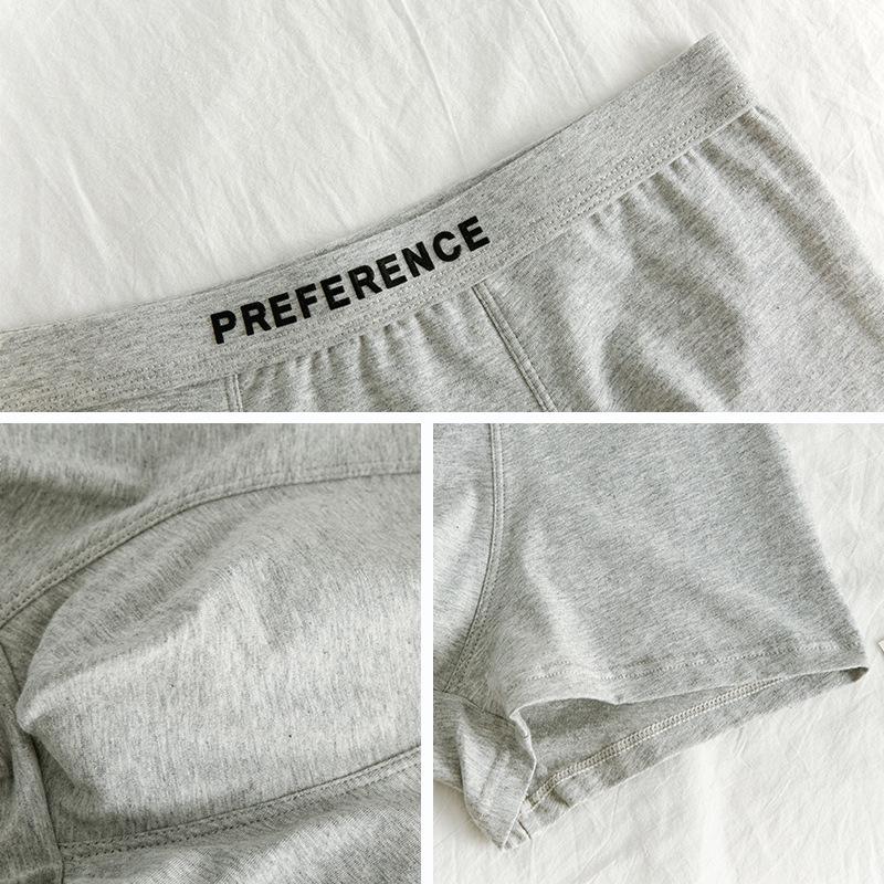 Men's Breathable Cotton Boxer Briefs, Solid Black or White.