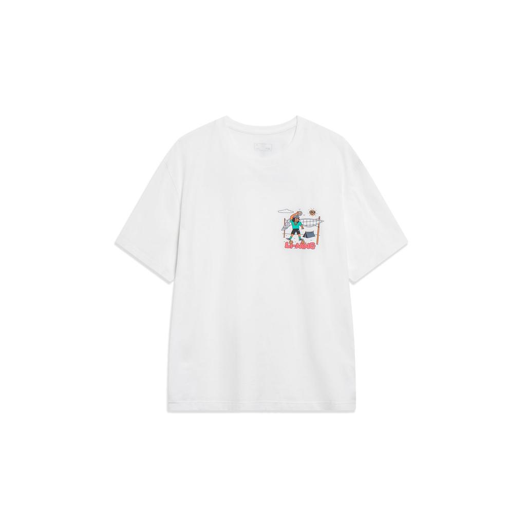 Li Ning Sports Life Collection T Shirt Men's Ivory AHST179-5