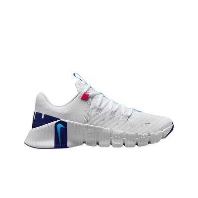 Free Metcon 5 Weiß Aquarius Blau Damen Sneakers Fierce-Pink Deep-Royal-Blue DV3950-103