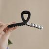 CHIMERA Back of Head Hair Claw Clip, Round Bead Frosted Hair Clip, Bun Shark Clip, Hair Accessory