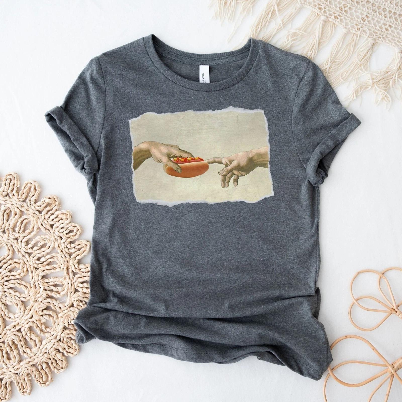 The Creation Of Hot dog Shirt S