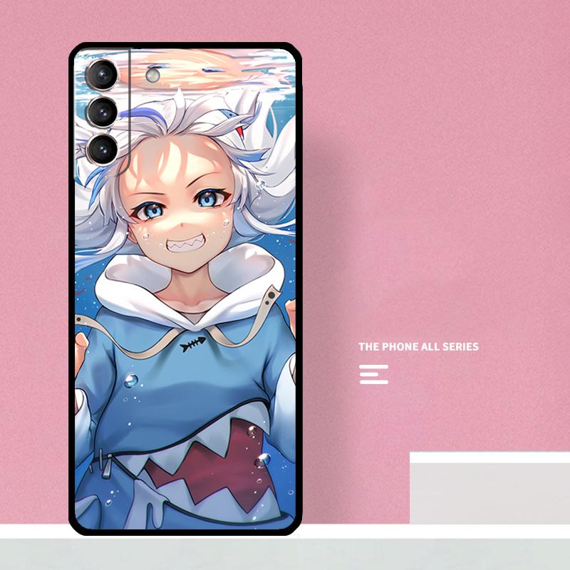 Gawr Gura Hololive Girl Phone Case For Samsung Galaxy S25 S26 Ultra S20 S21 S22 S23 S24 Plus S10 S25 FE Cover Coque