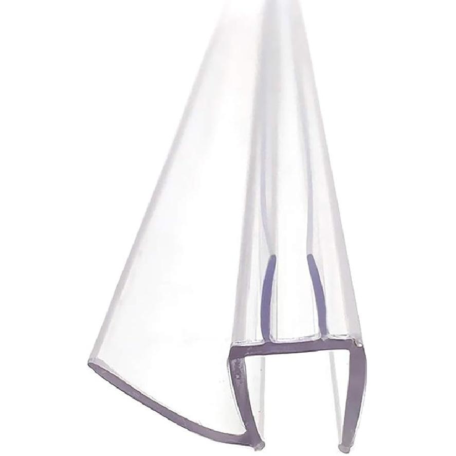 

Frameless Glass Shower Door Sweep for 3/8 Glass, Bottom Seal with Drip Rail, 27.5 Long 1/4 Inch