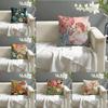 Classic Home Decor Floral Painting Pillow Case Linen Pillow Case Sofa Home Decor Cushion Cover Cushion Cove