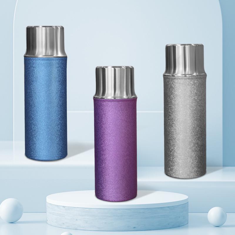 Portable Insulated Cup with Pure Titanium Liner, Magnetic Lid, and 316 Stainless Steel for Tea Steeping, Freshness, and Antibacterial Protection