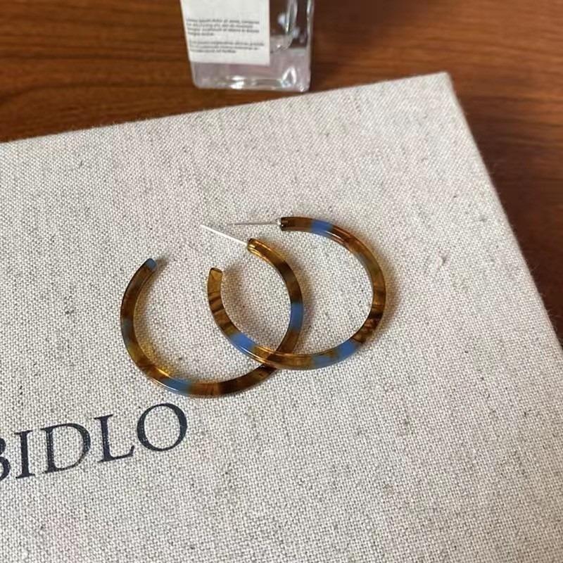 Retro Hong Kong Style Earrings Women's Light Luxury High-end Sense Niche Autumn and Winter Earrings Earrings