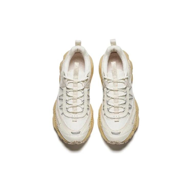 Anta Ag02 Round Toe Lace-Up Shock Absorbing Wear-Resistant Low-Top Casual Shoes Men sneaker White Gray 112418802A-2