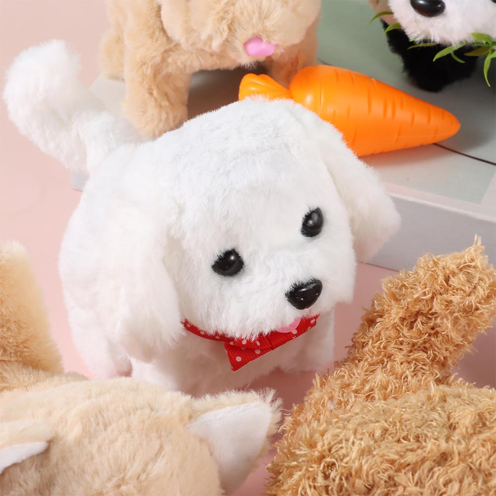 Interactive My Realistic Robot Puppy Walking Plush Robot Dog Creative Walking Dog Toy  for Chilren
