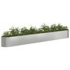 Raised Garden Bed Galvanized Steel 380 X 40 X 40 Cm Steel