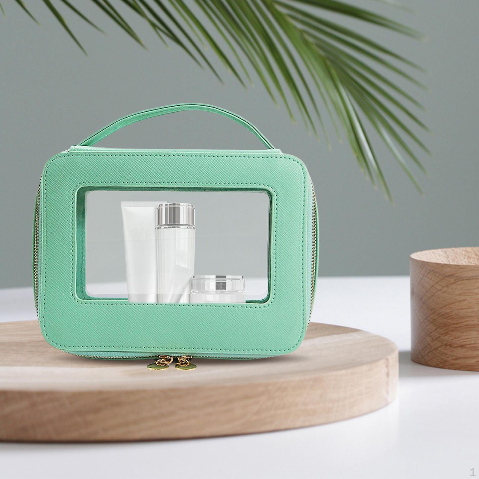 Makeup Cosmetic Organizer Waterproof Storage Container Washable Transparent Visible Large Capacity