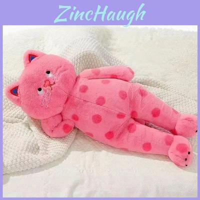 Cute Polka Dot Cat Plush Toy Soft And Cuddly 60cm Height