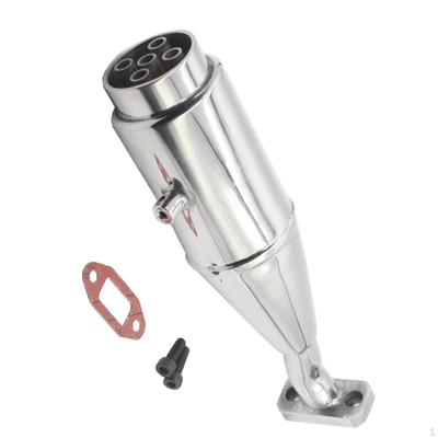 Metal RC Exhaust Pipe Spare Part, Joint Tubing Replacements Repair Part for 1/5 Scale Car