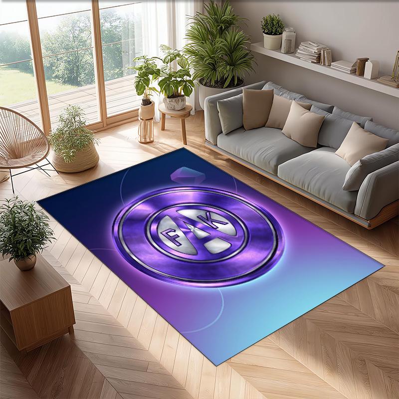 Austria Wien FC Soccer Football Pattern Soft Area Rug Non Slip Indoor Floor Carpet Sports Decor Mat for Bedroom