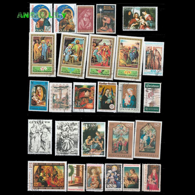Foreign Original Package 100 All Different All Genuine Worldwide Christmas And Easter Special Datestamped Letters Collect Stamps