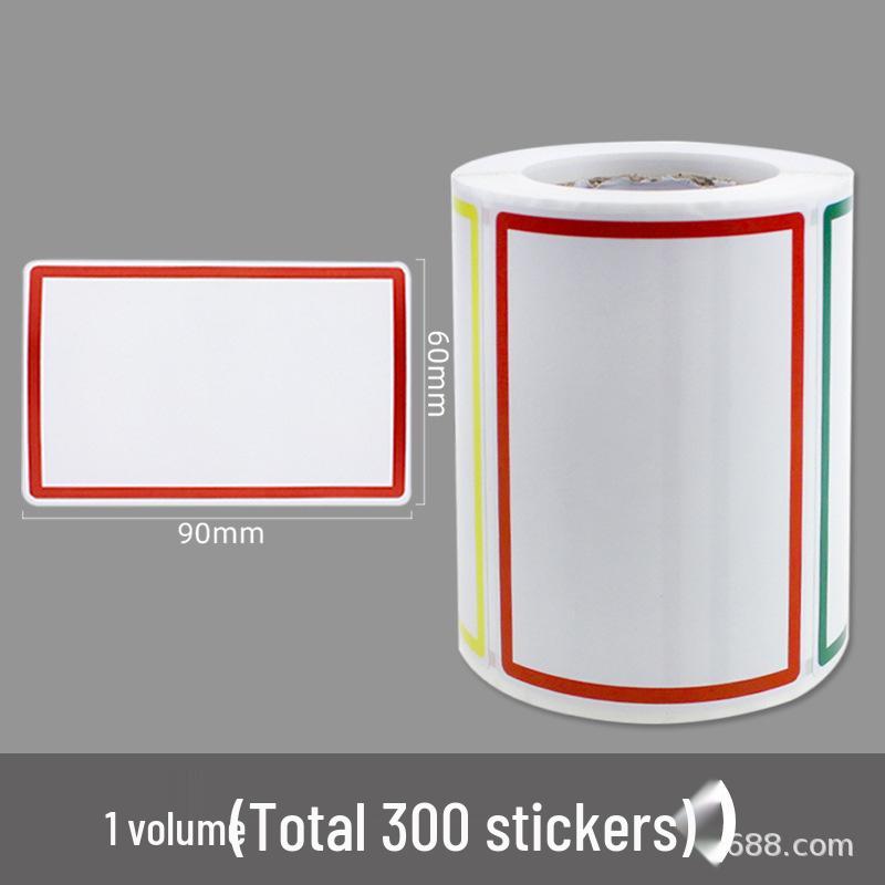 Large Removable Self-Adhesive Labels for Handwritten Shelf and Cabinet Marking