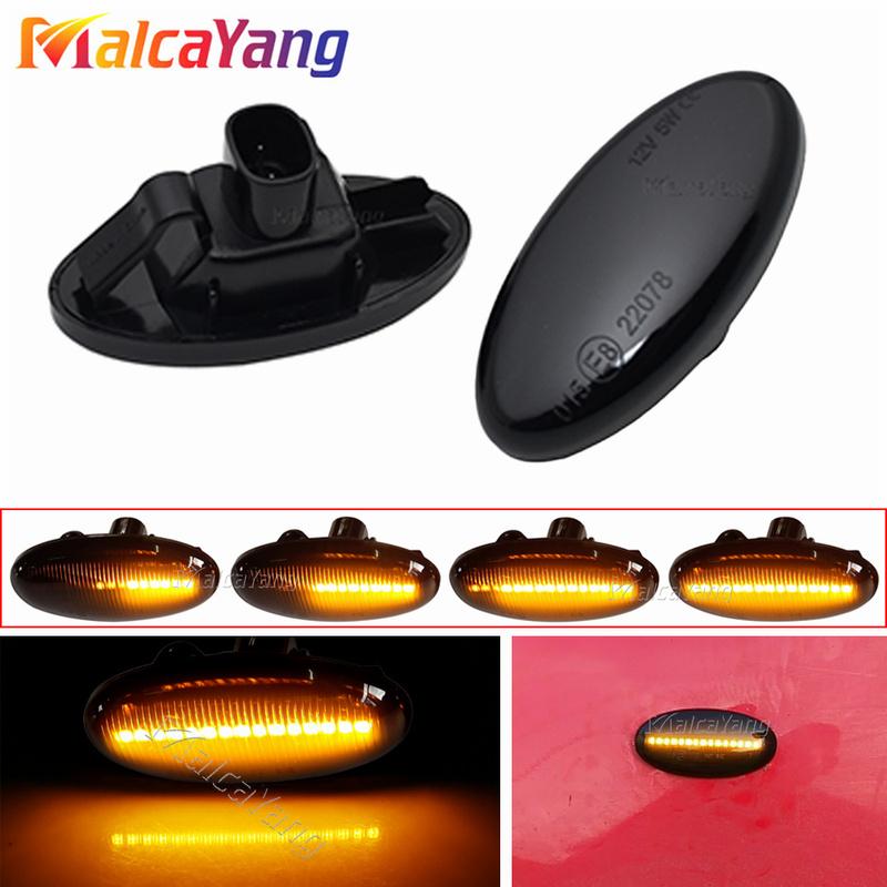 2 Pieces LED Dynamic Turn Signal Side Marker Light Sequential Blinker Light For Mazda 2 For Mazda 3 5 6 BT-50 MPV Car Styling