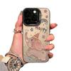 Oil Painting Elephant Silver Phone Case for iPhone 12 Pro Max/13/14/15 Plus/16/17