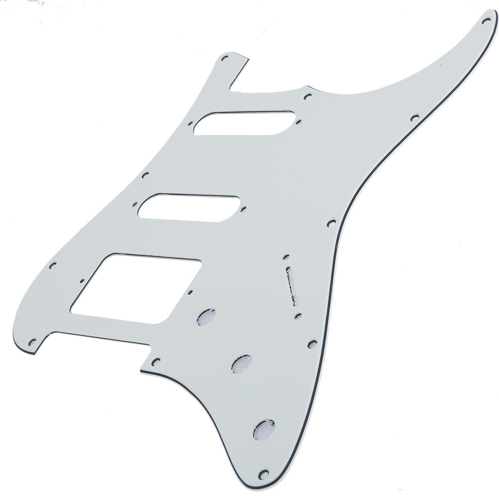 Electric Guitar Pickguard 11 Hole Mirror Surface for FD Musical Instrument AccessoriesWhite