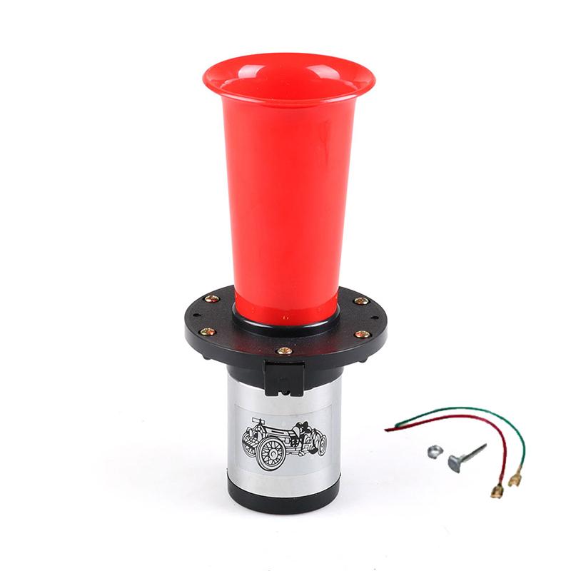 110dB Auto Lufthupe Auto LKW Modifikation Vintage 12V Klassischer Klang Hundehupe Bootsklaxon Auto Van Hupe für Ford Model T Stil