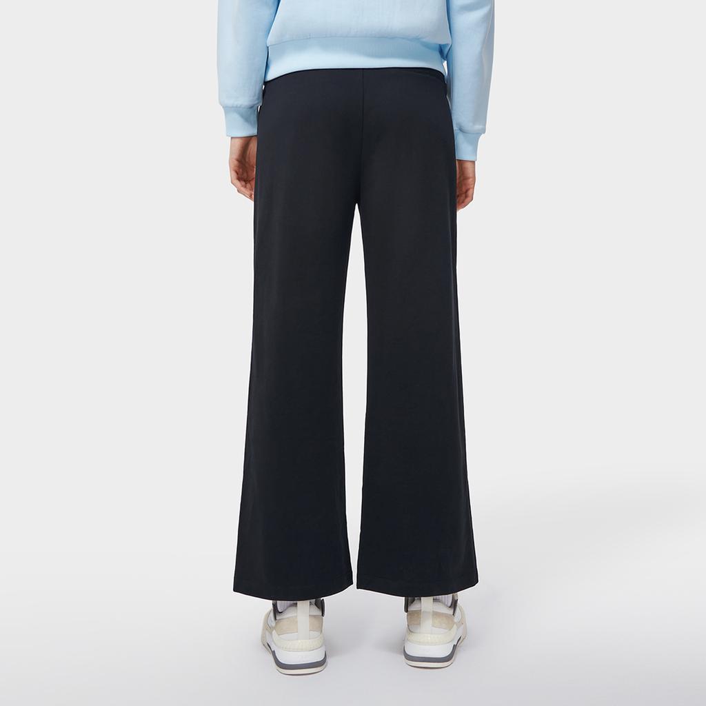 FILA Solid Color Loose Fit Knit Casual Pants Women bottoms Black F11W319606F-BK