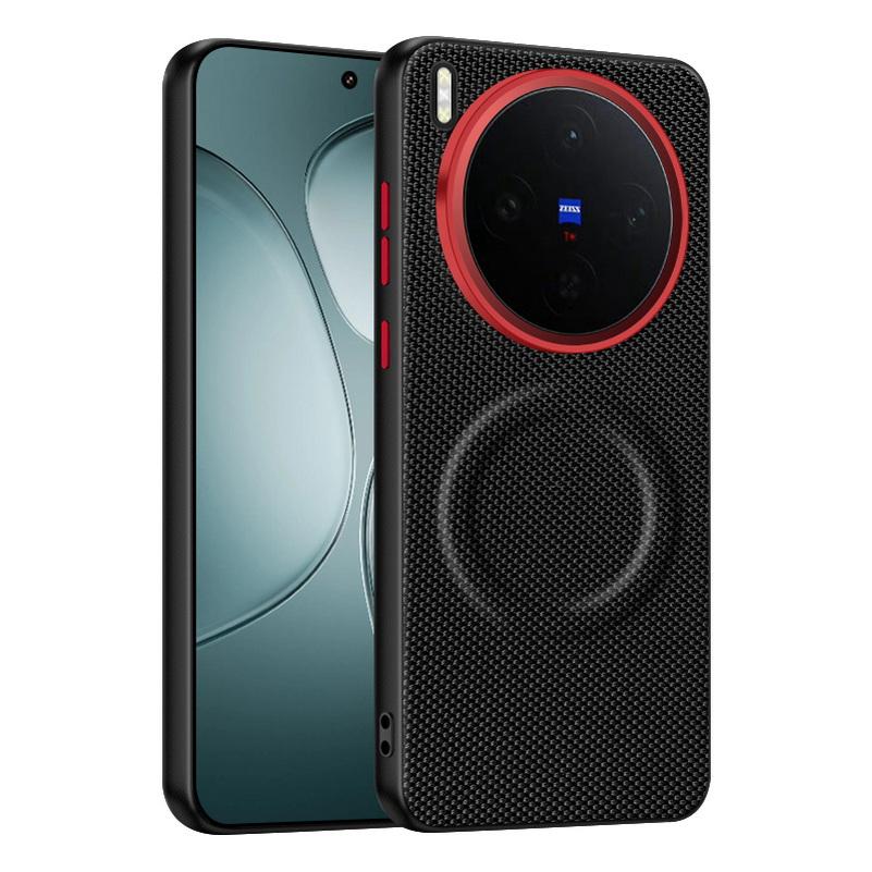 Magnetischer Ring mit rotem Kreisobjektiv Erhöht zum Schutz der Hülle Für VIVO X300 Pro x300 X200 Ultra X200s X200 Pro IQOO 15 Hülle