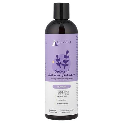 Oatmeal Natural Shampoo, For Dogs + Cats, Lavender, 12 Fl Oz (354 Ml)