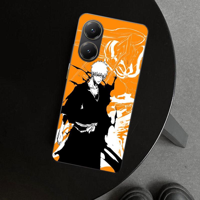 Kurosaki Ichigo Bleach Phone Case Cover for Xiaomi Poco X6 X5 X7 Pro F7 Ultra Redmi 15C 15 13C 13 12C 12 10C 10 10A 9C 9A 9T 9 C