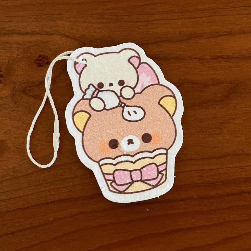 Rilakkuma Cartoon Dishwashing Sponge - Compressed Wood Pulp Cotton Scrubber