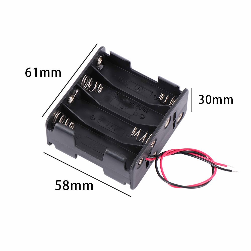 12 Volt 12V 8 AA Batteries Battery Case Battery Holder Box Battery Clip Slot Batteries Stack