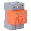 3P Surge Protector 35MM DIN Rail Mount Photovoltaic Surge Protective Device Low Voltage Arrester for