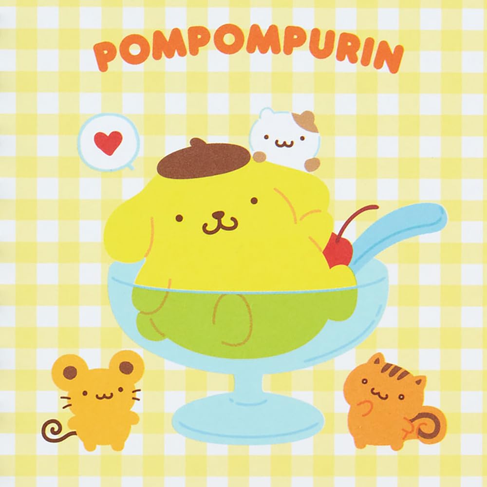 Sanrio Pompompurin B7 Ring Notebook, 12.8x10cm