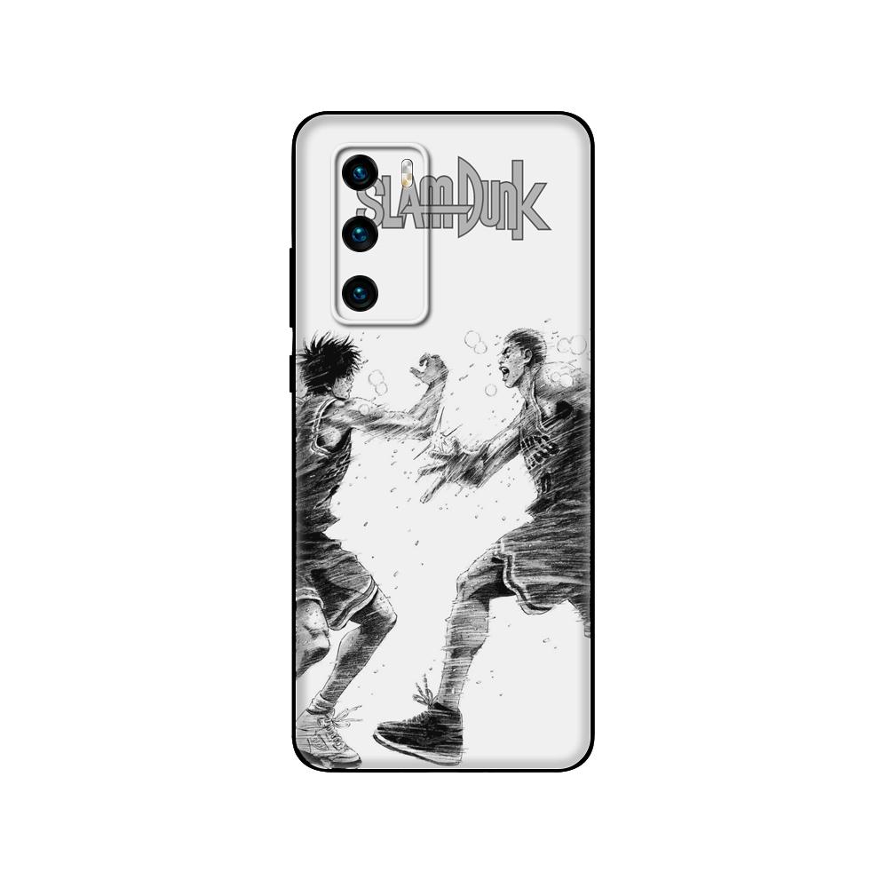 Black Tpu Case For Huawei P30 Lite P30 Pro P40 Case For Huawei P40 LITE E P Smart 2020 Case Cover Slam Dunk