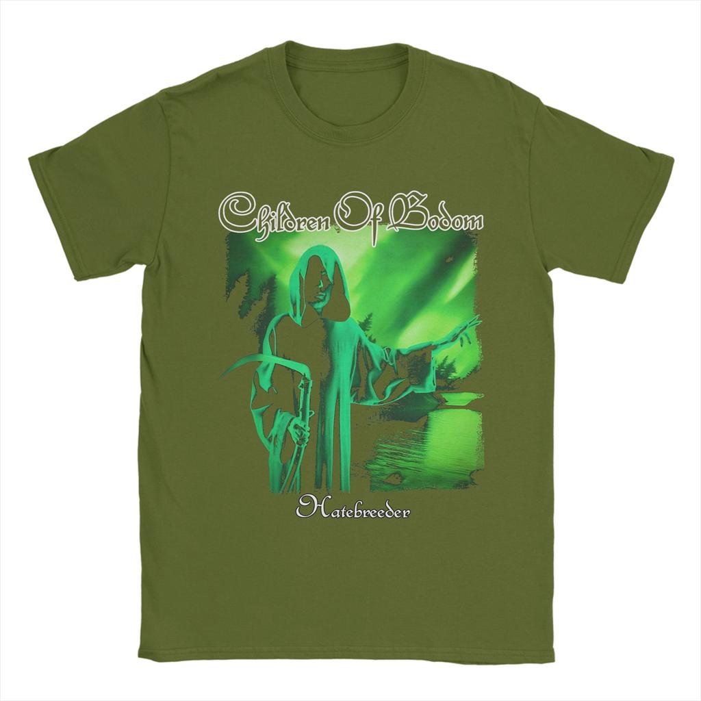 Children of Bodom T-shirts Unisex Katoen Grappige T-shirts Ronde Hals T-shirt Korte Mouw Kleding Cadeau Idee
