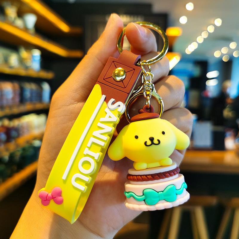 Cartoon Sanrio Keychain Kurumi Melody Hanging Decorations Cute Schoolbag Keychain Doll Small Gift Personalized Gifts Y2k Fashion