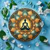 Lotus Mandala Metal Wall Art Large Yoga Decor Spiritual Zen Home Office