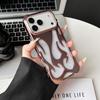 Flame Electroplated Hollow Phone Case for iPhone 17 Pro Max Full Protective Cover