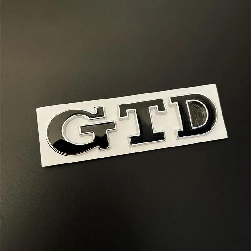 3D Metal Front Grille GTD Logo Emblem Rear Trunk Badge Stickers For Volkswagen VW Golf 2 4 5 6 7 R MK2 MK3 MK4 Car Accessories ZK7