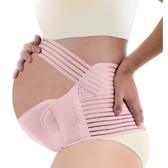 Ceinture de soutien de grossesse 3 en 1 avec design à bretelles pour le deuxième et le troisième trimestre