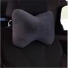 Car Plush Neck & Waist Pillow Set - Bone-Shaped Headrest Pair